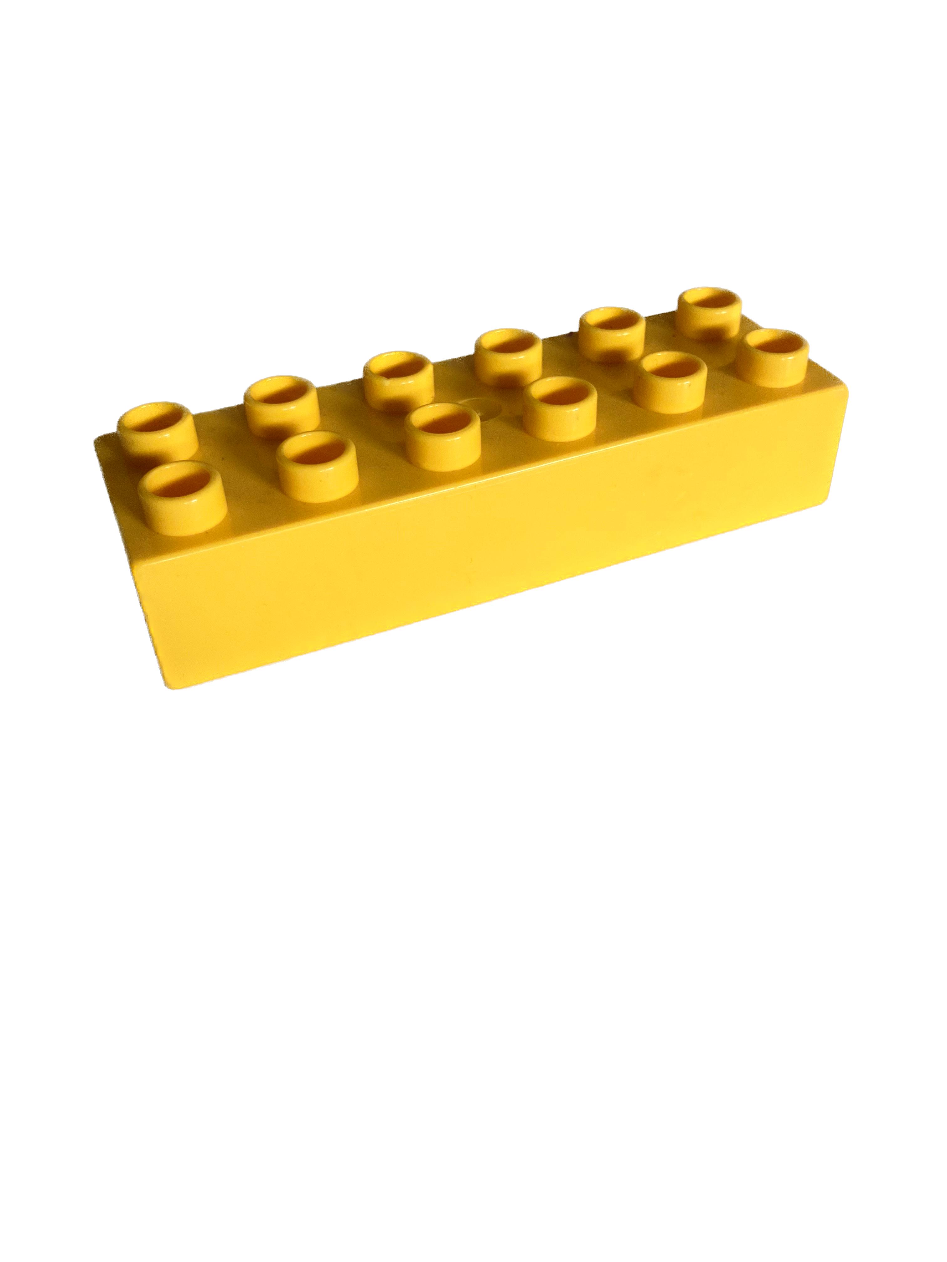 Lego Duplo kostka žlutá 6x2 tlustá